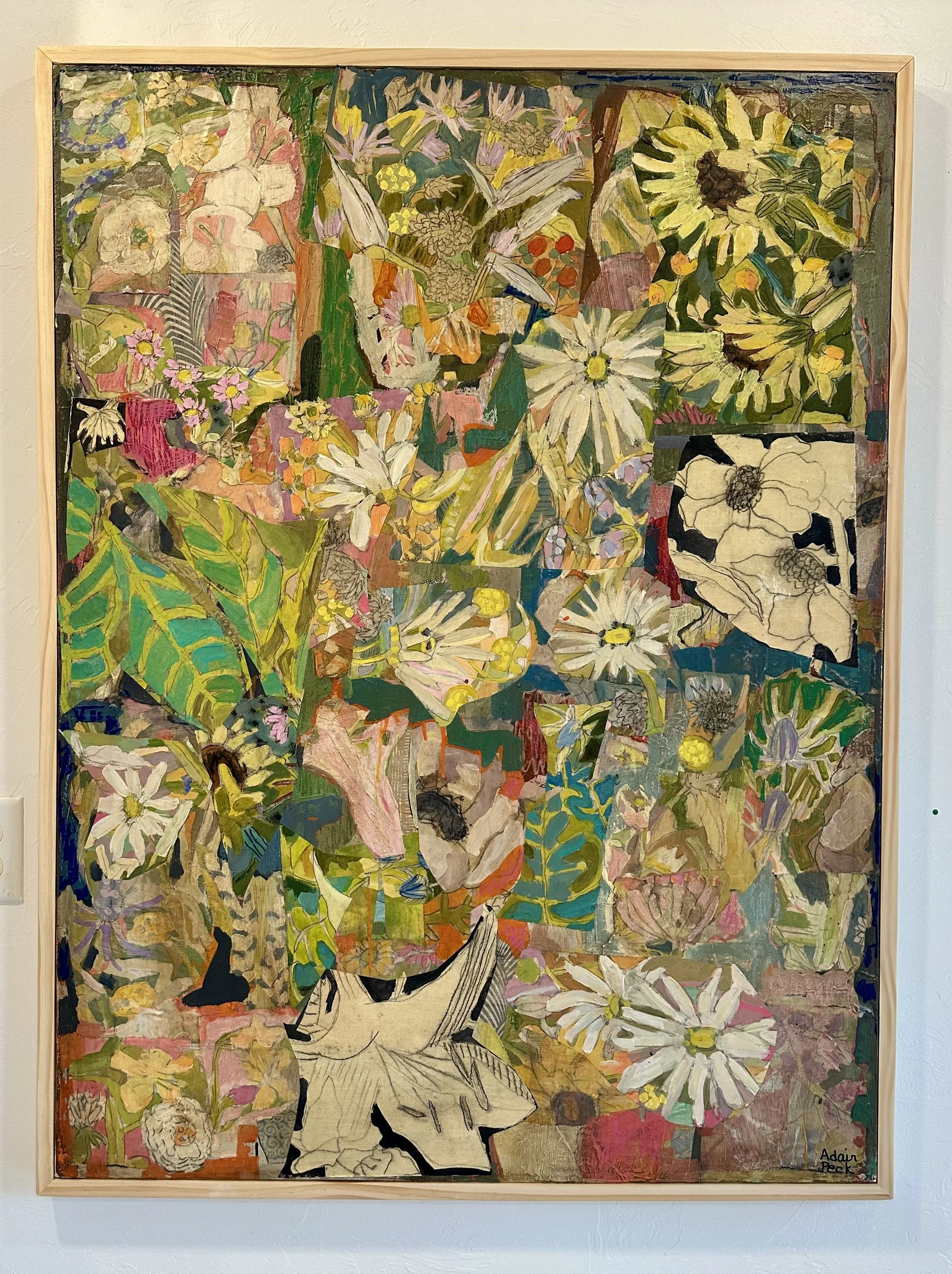 Botanical Bedlam | 50" x 38" | Mixed Media on Canvas