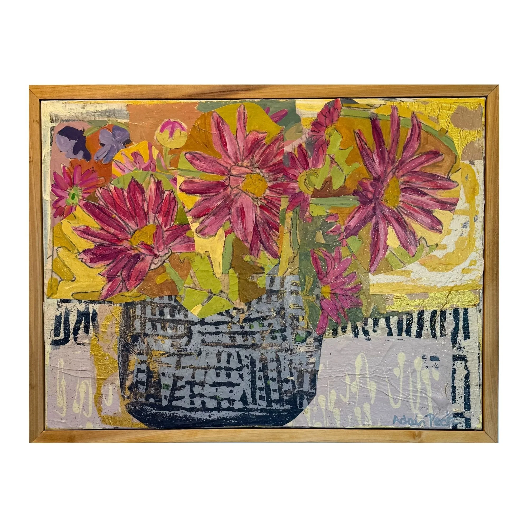 Magenta Flowers | 20 x 26