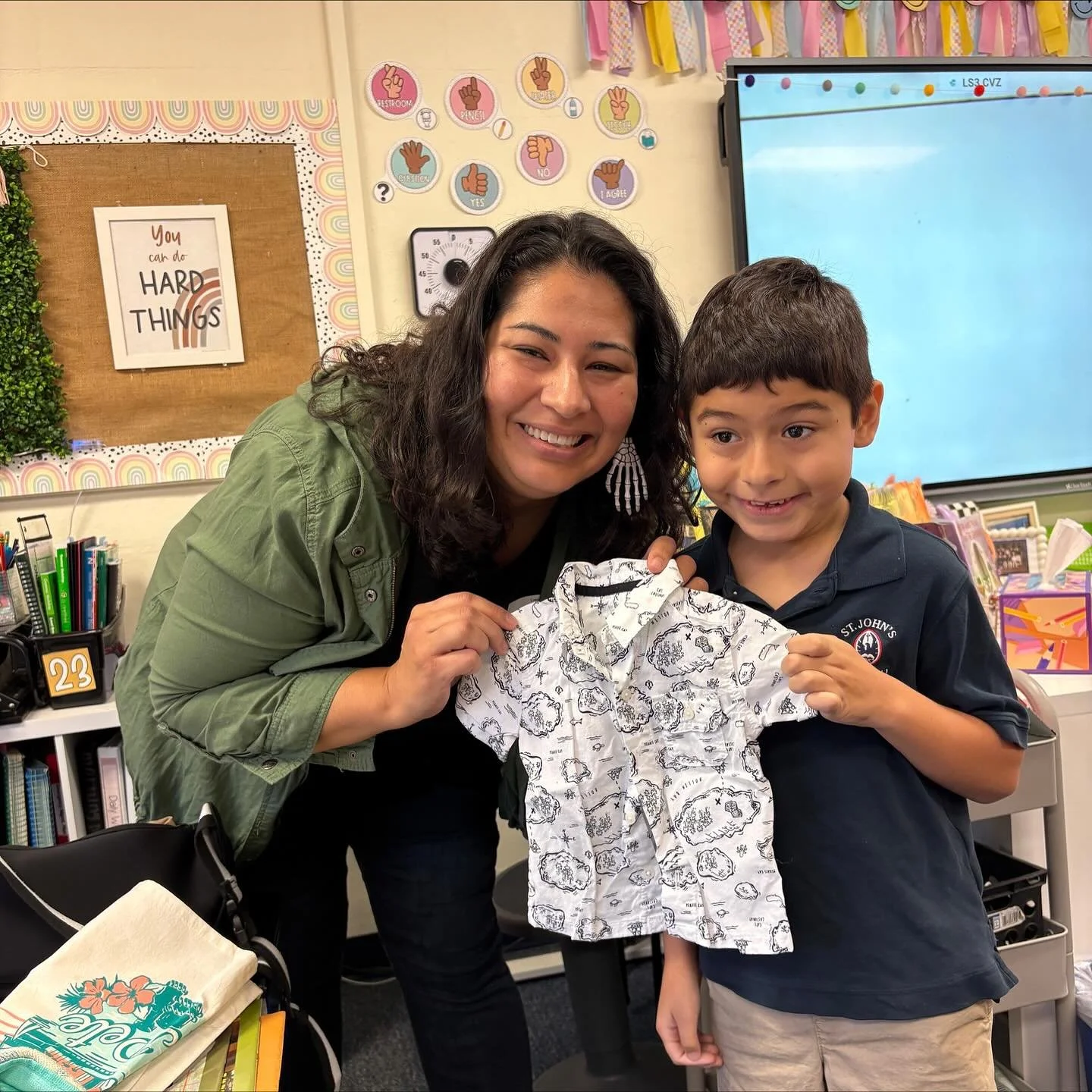 This week, Lucas's class story was about illustrators, and I got to share my work with them! We looked at various projects I&rsquo;d done over the years, including a black and white map print I designed at Carter's, where I snuck in our last name. He