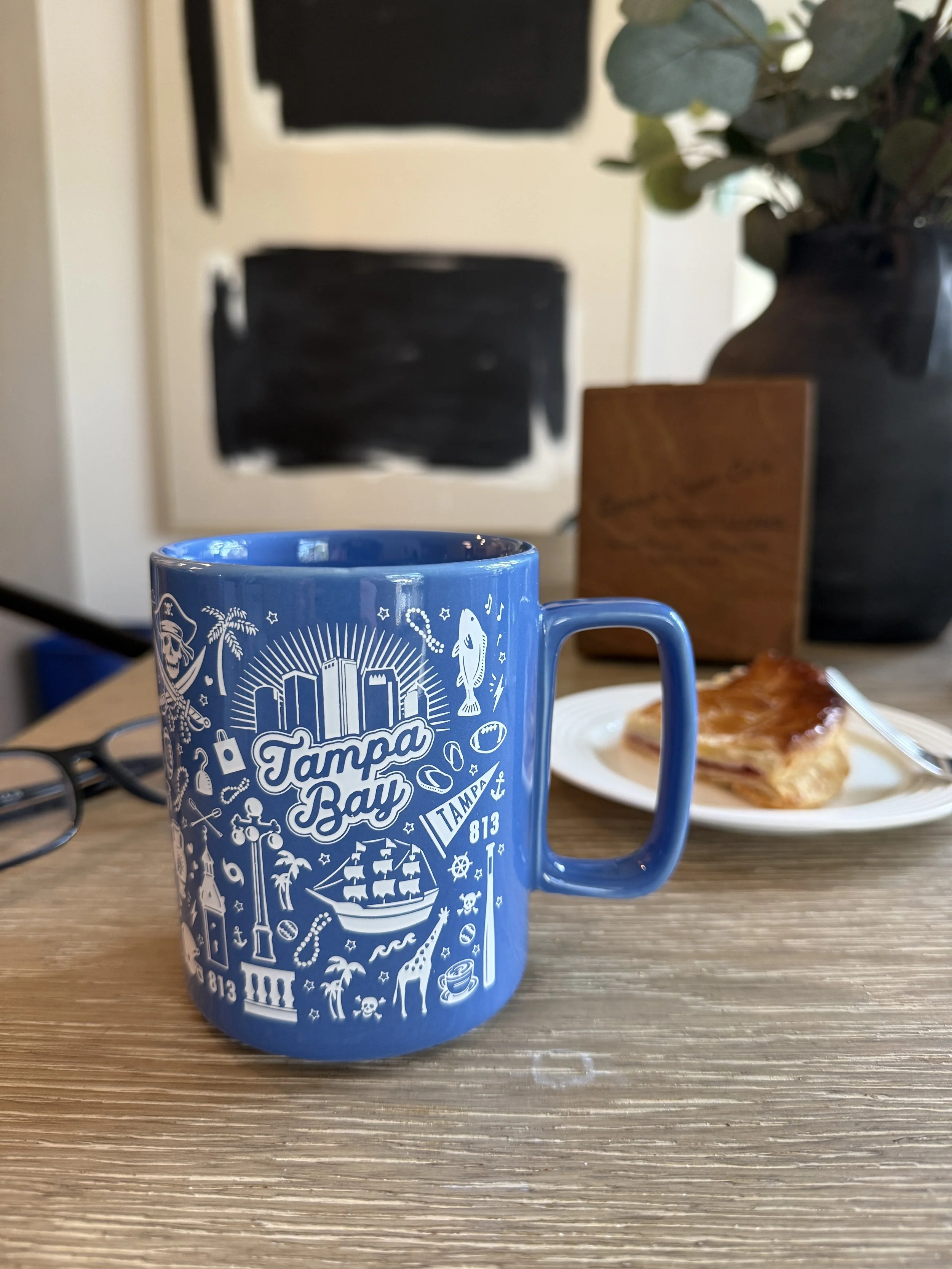 Tampa Bay Icons Mug – Blue | 13 oz Ceramic Coffee Mug