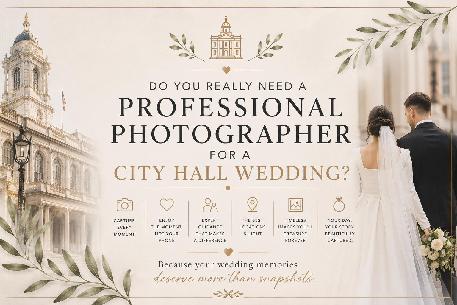 Do You Really Need a Professional Photographer for a City Hall Wedding?