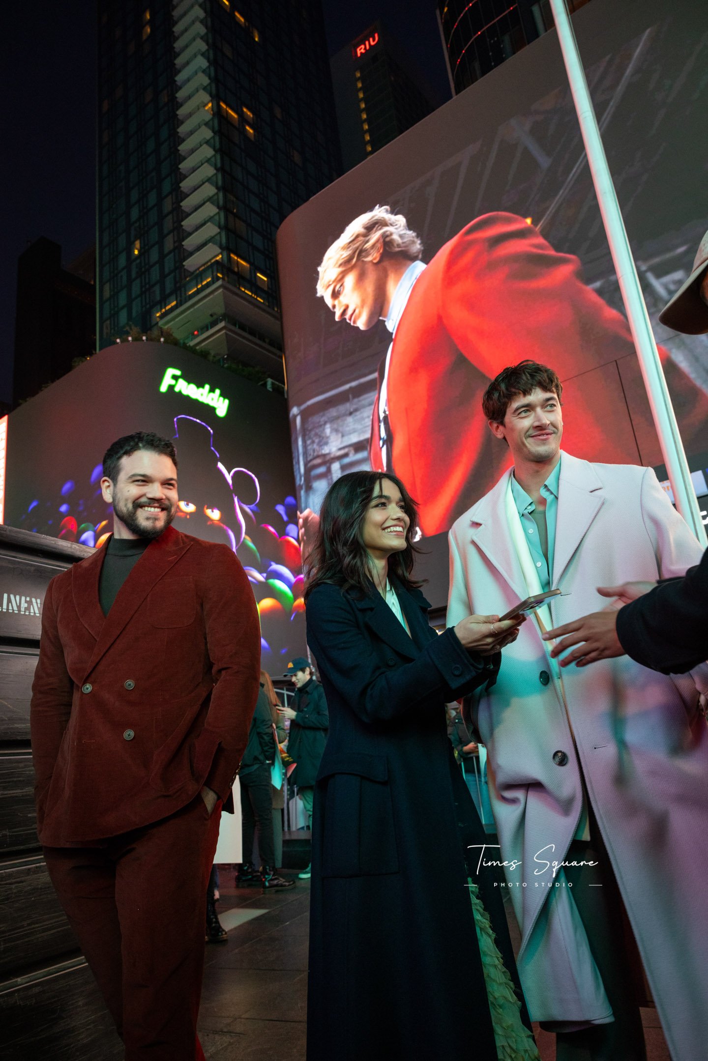 HINGER GAMES, TIMES SQUARE. Red Carpet Event Photography in New York City – Times Square Photo Studio
