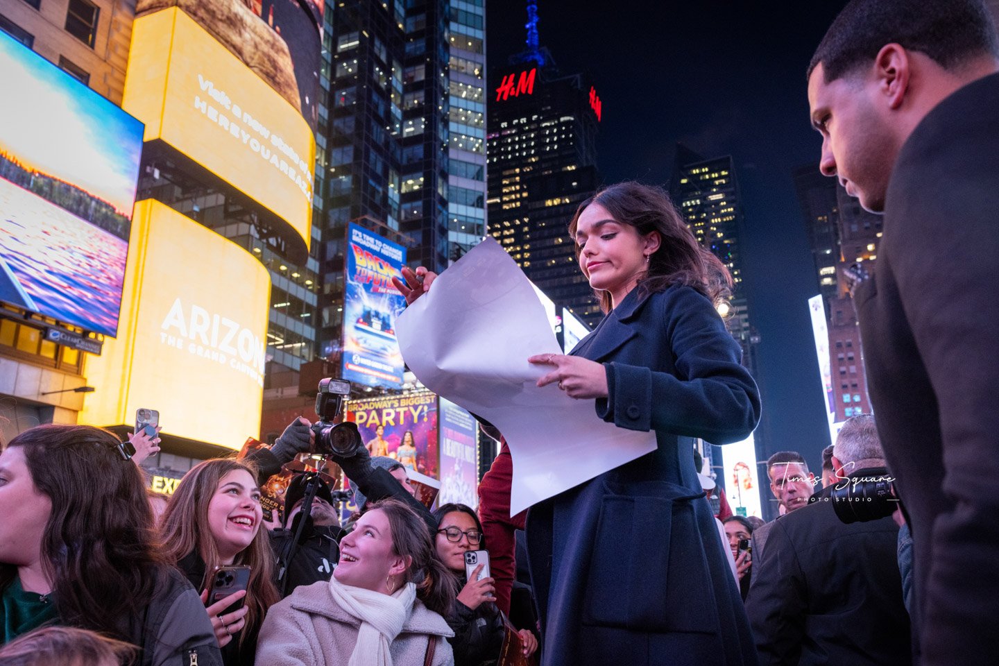 HINGER GAMES, TIMES SQUARE. Red Carpet Event Photography in New York City – Times Square Photo Studio