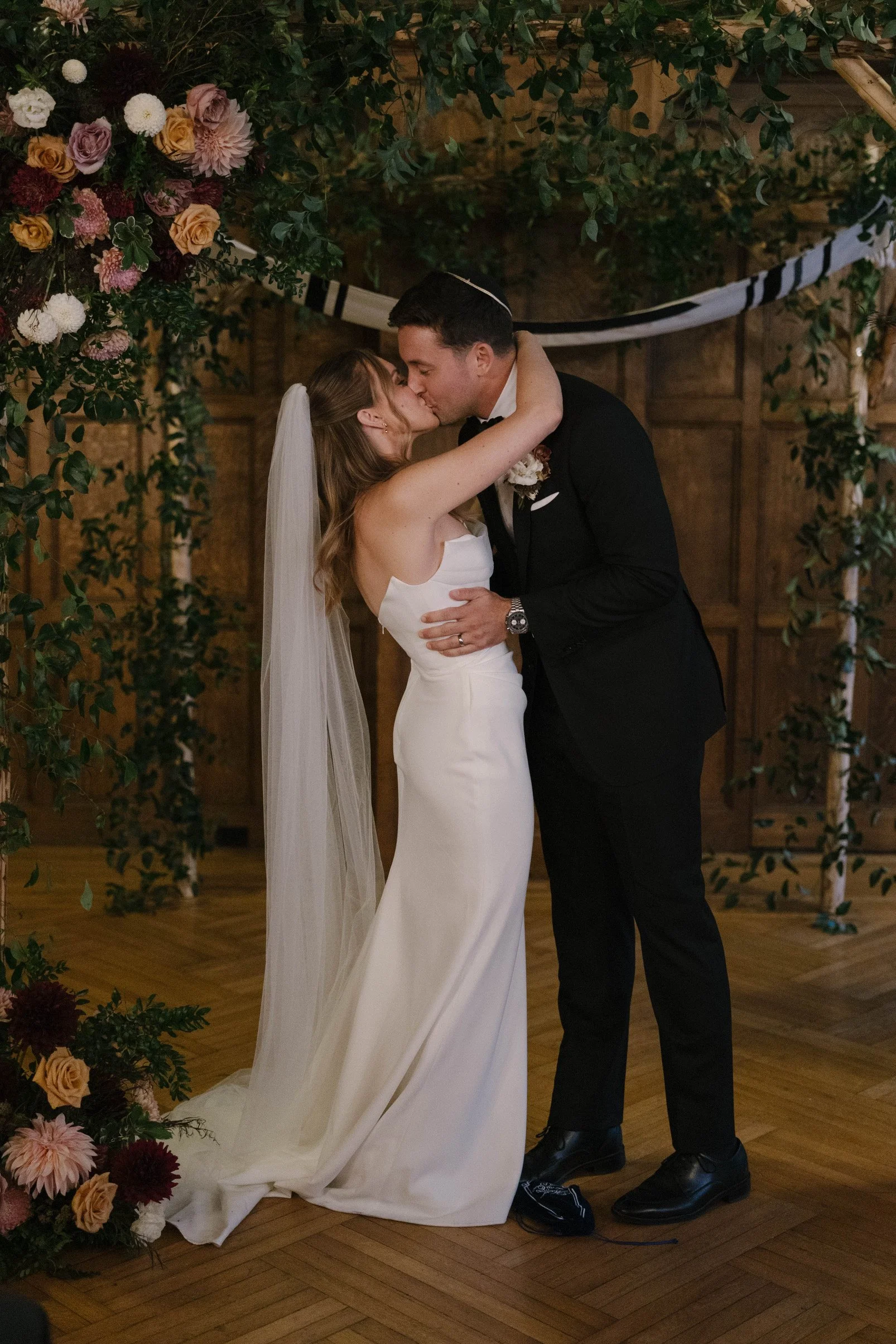 Rustic Chuppah for Historic Davenport Hotel Wedding by Daisies in May Flower Farm and Florist Spokane WA.JPG