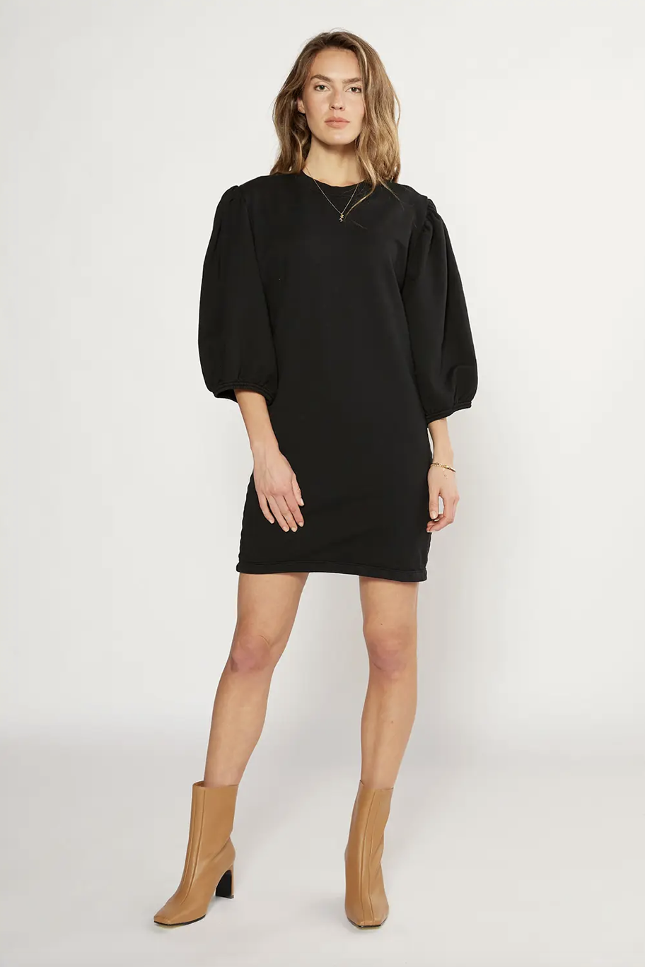 Isabelle Puff Sleeve Knit Dress 