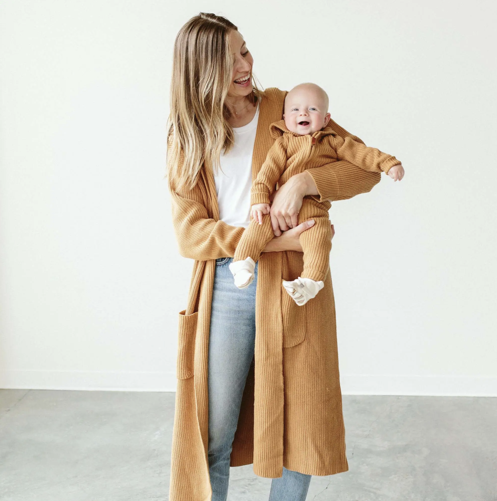 Women's Organic Cotton Knit Hooded Long 