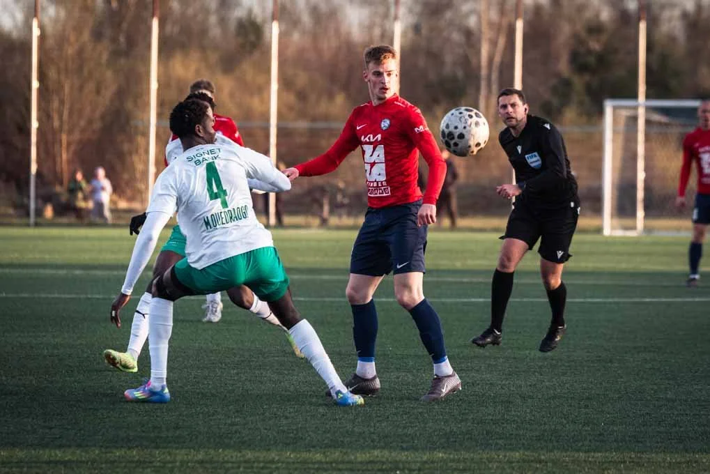 Divu vārtu pārsvars nenoturēts – "FS Jelgava" piekāpjas "FK Auda"