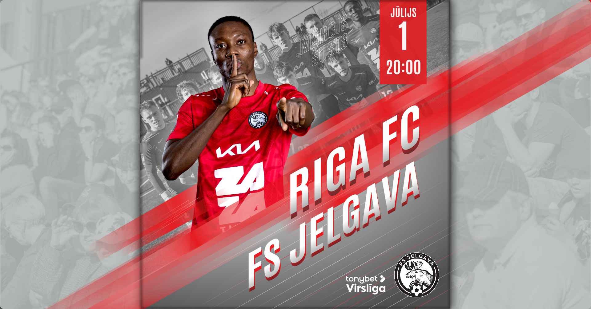 Riga FC (3:0) FS Jelgava 1.07.2025.