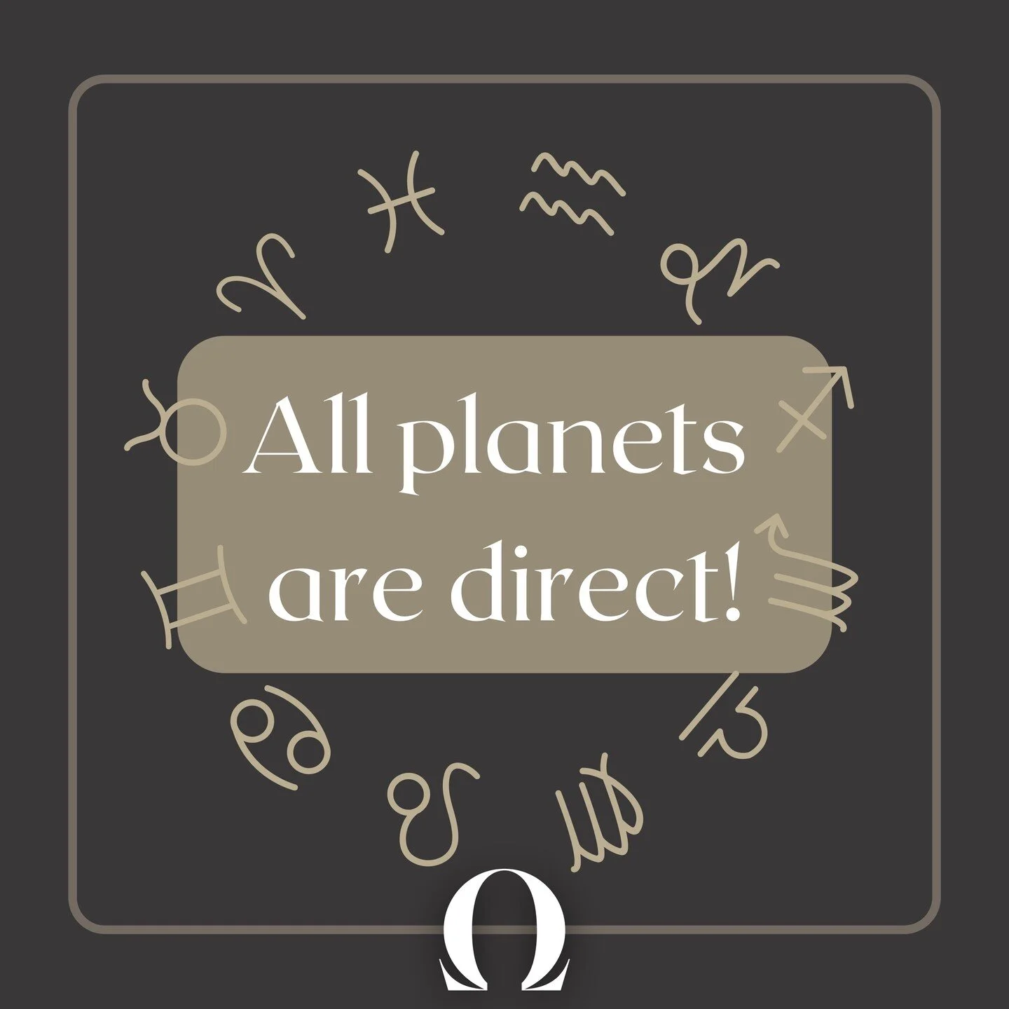 🙌All planets are direct🙌
•••
Have no fear, the retrogrades are over- for now. We have until April 29 with all planets running in forward motion. The gears are finally turning and the engines are hot and ready to rumble. This is go ti