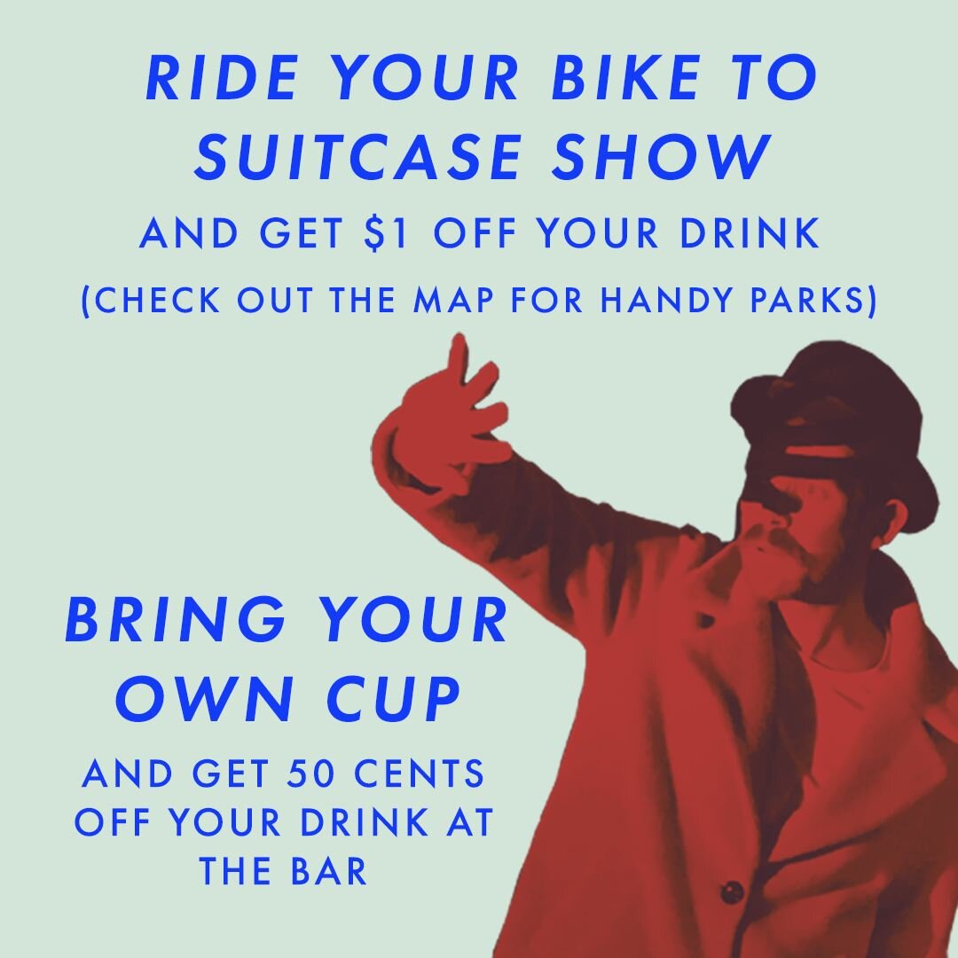 To keep our show clean and green, we are encouraging audience members to bike, walk or bus to the theatre. Swipe right to check out a handy map with places to lock up your bike and nearby bus stops. This was made by our wonderful sustainability offic