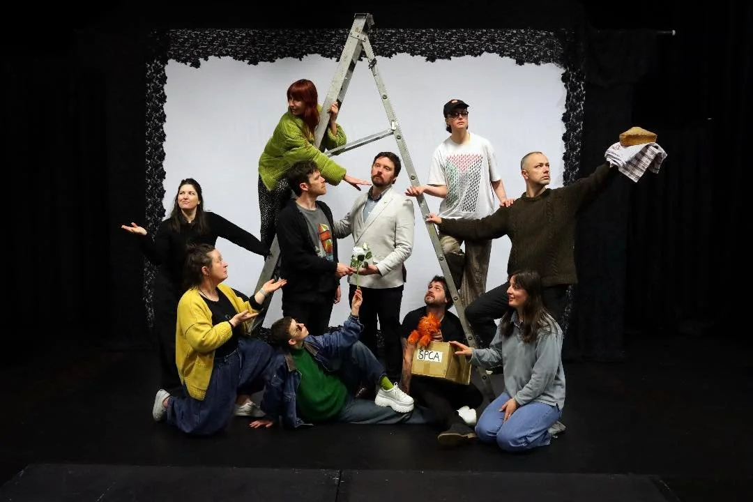 Got the band back together.
So good to have the fam back in the room, and to welcome into the fold Pete Davison and Anne Larcom who are tagging in as op and SM.
One week today til we open The Griegol at @hannahplayhouse. Get your tickets before the