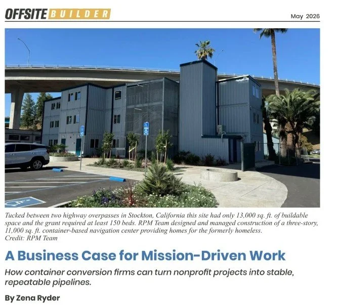 A Business Case for Mission-Driven Work: RPM Team Featured in Offsite Builder