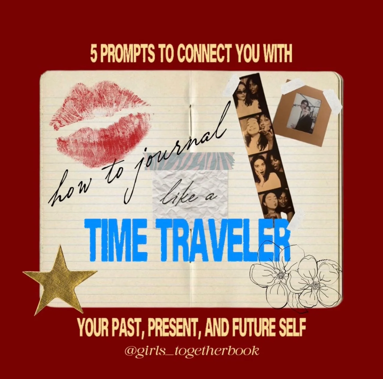 How to journal like a time traveler: 5 prompts to connect you with your past, present, and future self.&nbsp;❤️💭💌😋⭐️

1. Respond to a previous entry as your future self, what insight do you have now that you didn&rsquo;t have then?

2. Write about