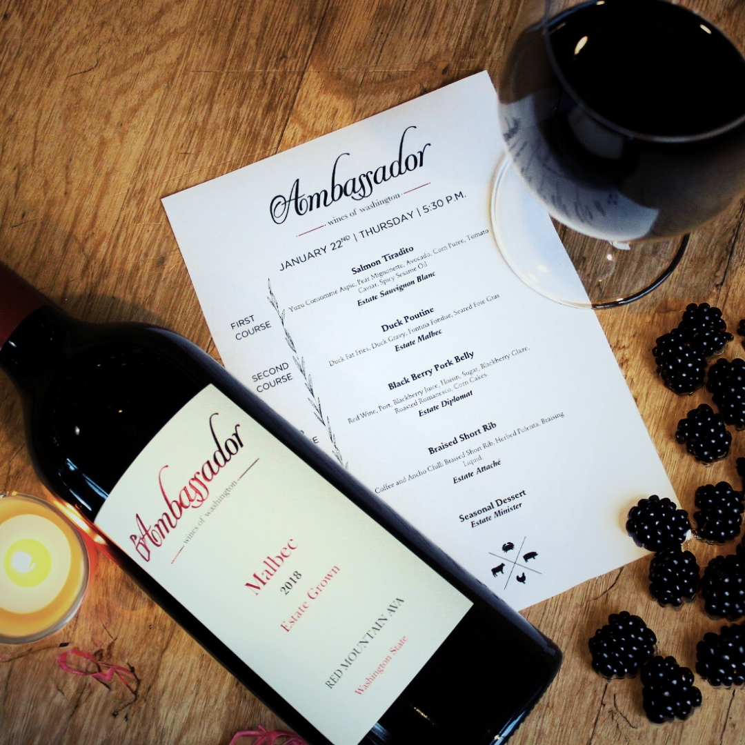 Ambassador Wines of Washington Wine Dinner