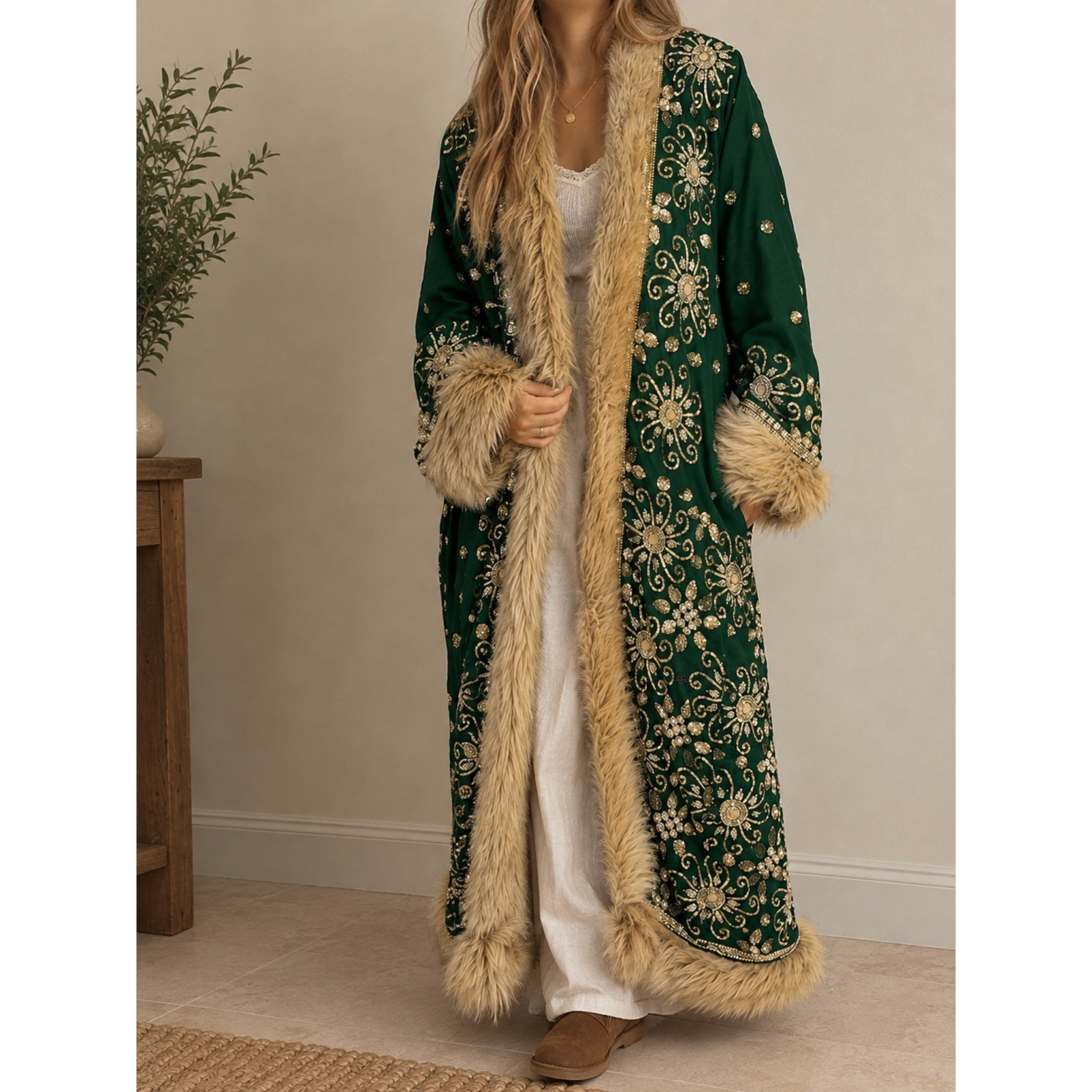 Embroidered coat