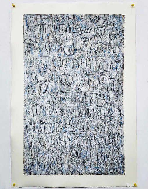 Drawing 251021.
Charcoal / oil stick on 300gsm paper
53 x 76cm