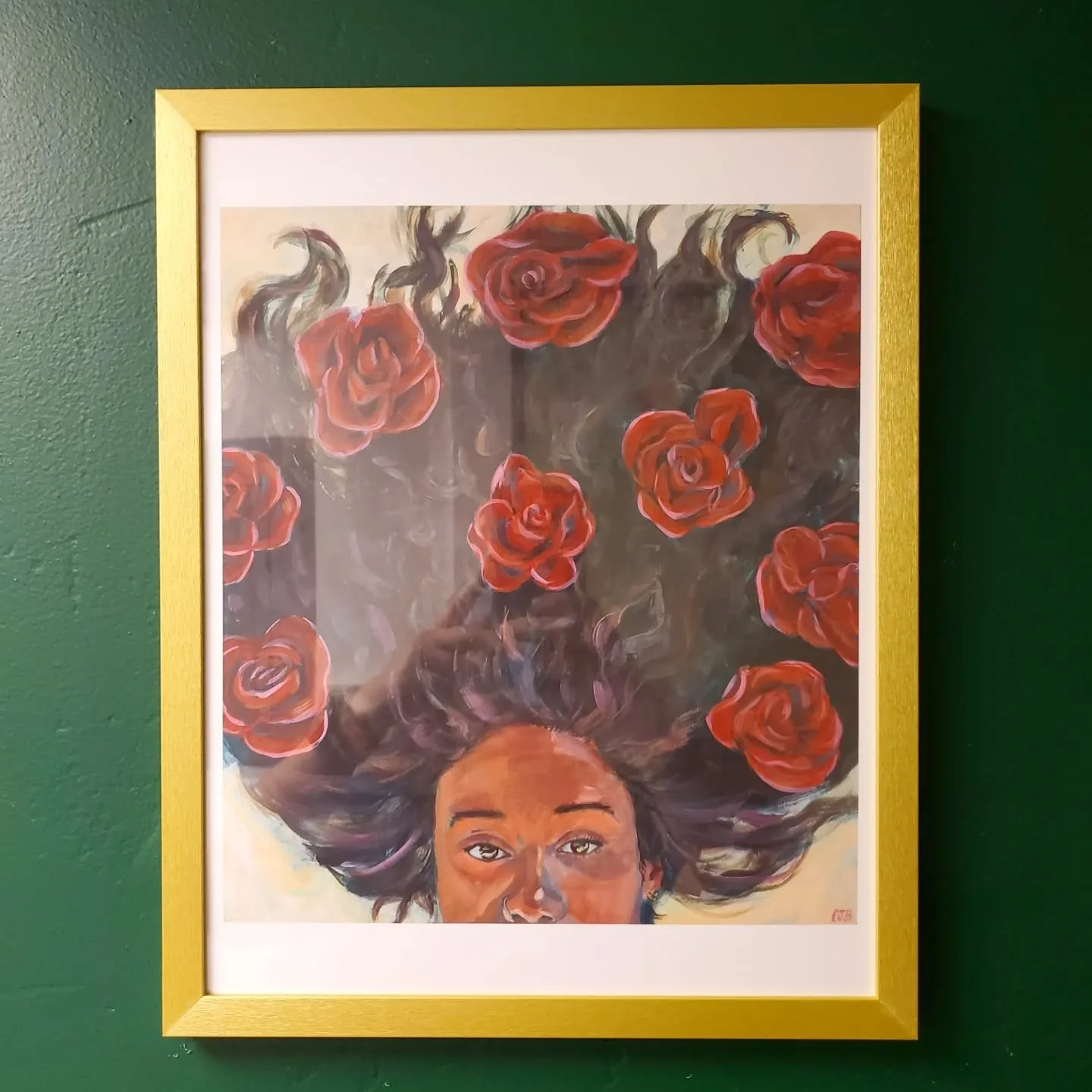 I'm so elated to see a print of &quot;Su Pelo es Su Mundo ( Her Hair Means the World) &quot; at @plantedsalon 

I'm now taking print orders for the holidays, if you're interested, visit my online shop! Link in Bio

#utahartist #Latinart #mexicanart #