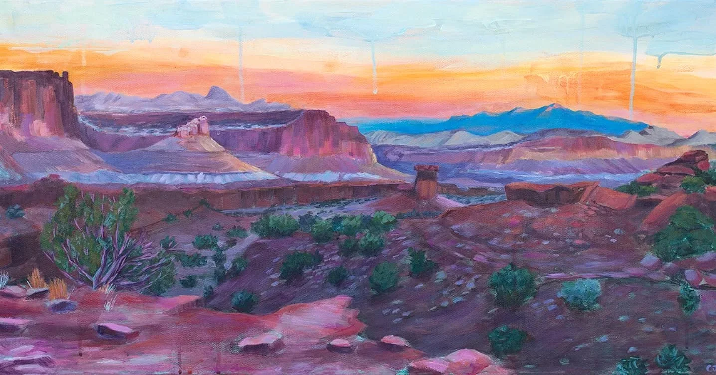 Sunset Point
15" x 30" acrylic painting on canvas, 1.5 " deep

Capturing a moment in Capitol Reef National Park.

If you're interested in pre-ordering a print or owning this original, dm or comment below!

#utahart #slcart #slcartist #