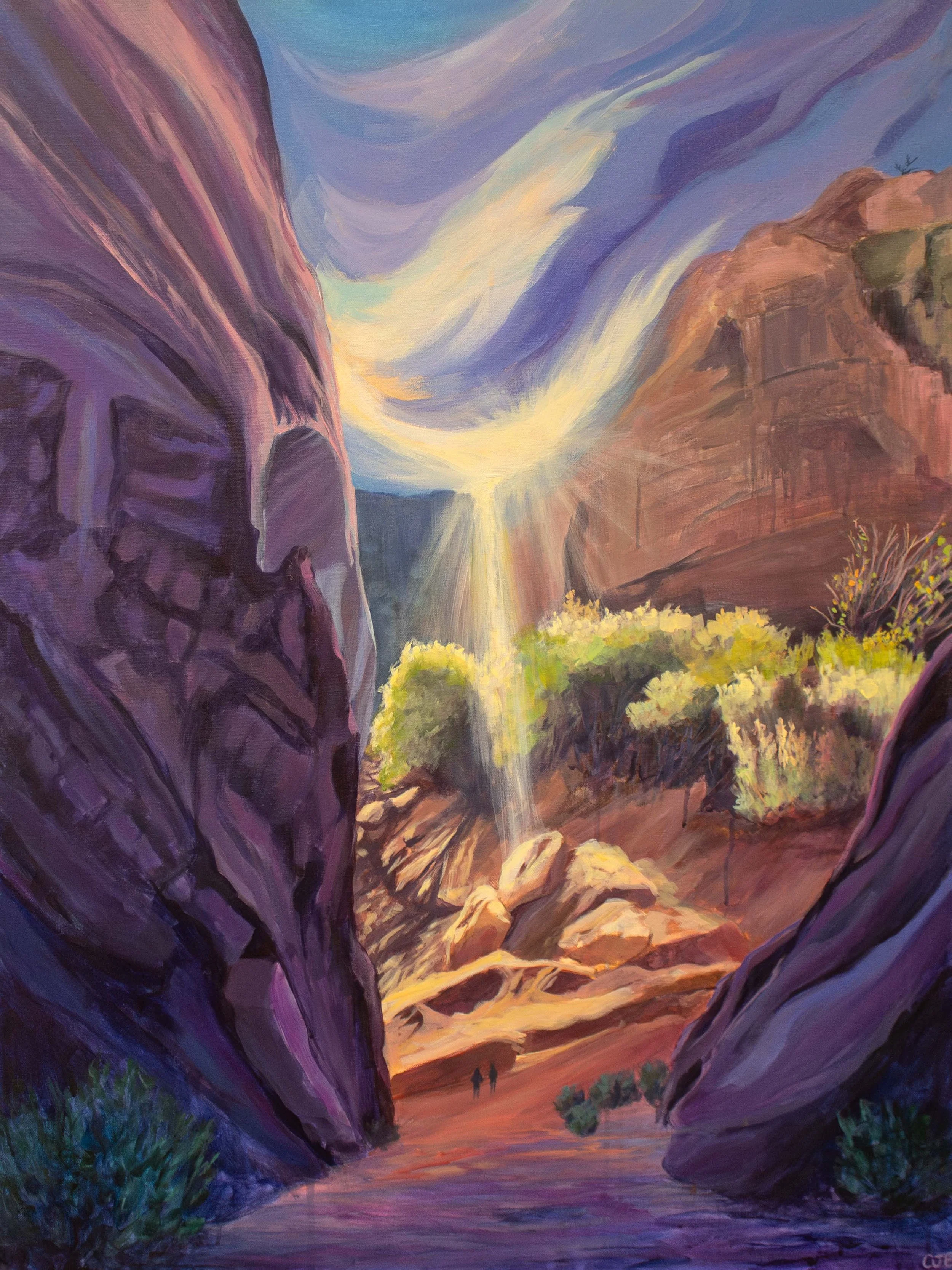 Reminiscence - 30" x 40" Acrylic painting on 1.5" deep canvas - Available (2026)