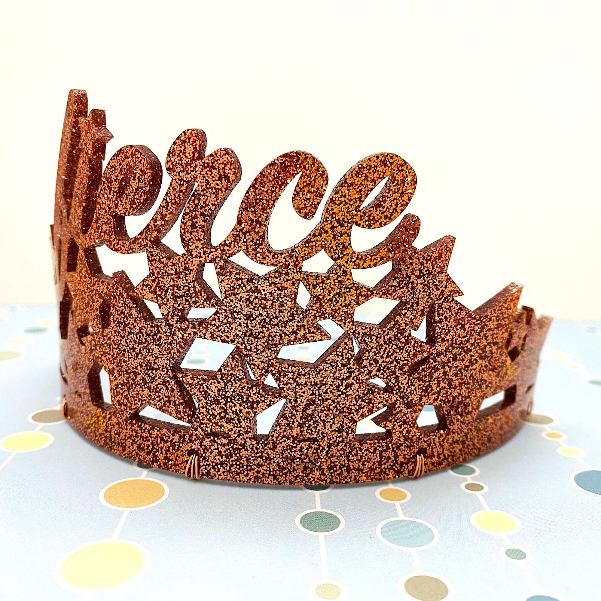 custom tiara with vibe word