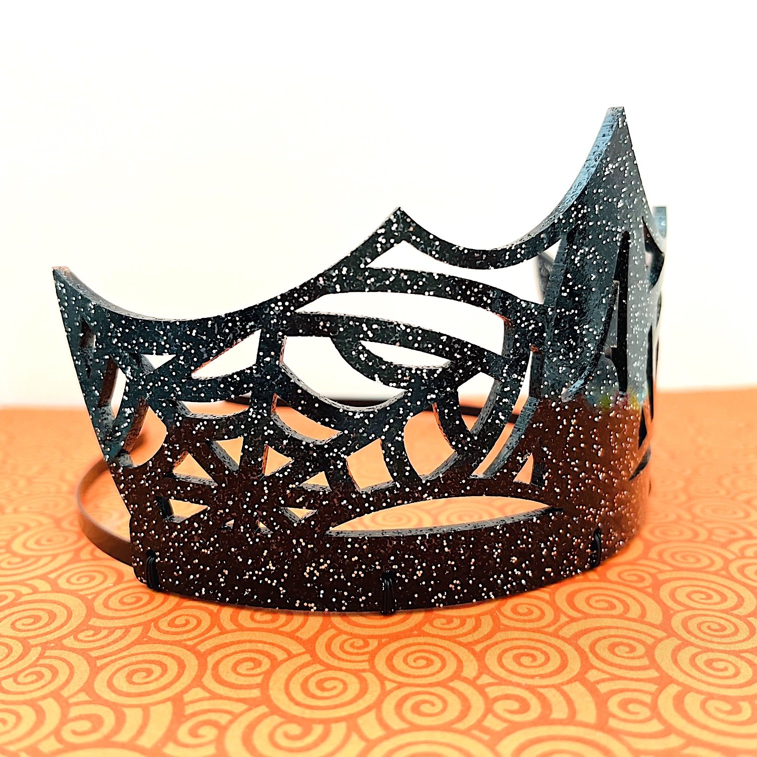 cobweb crown with your letter custom color