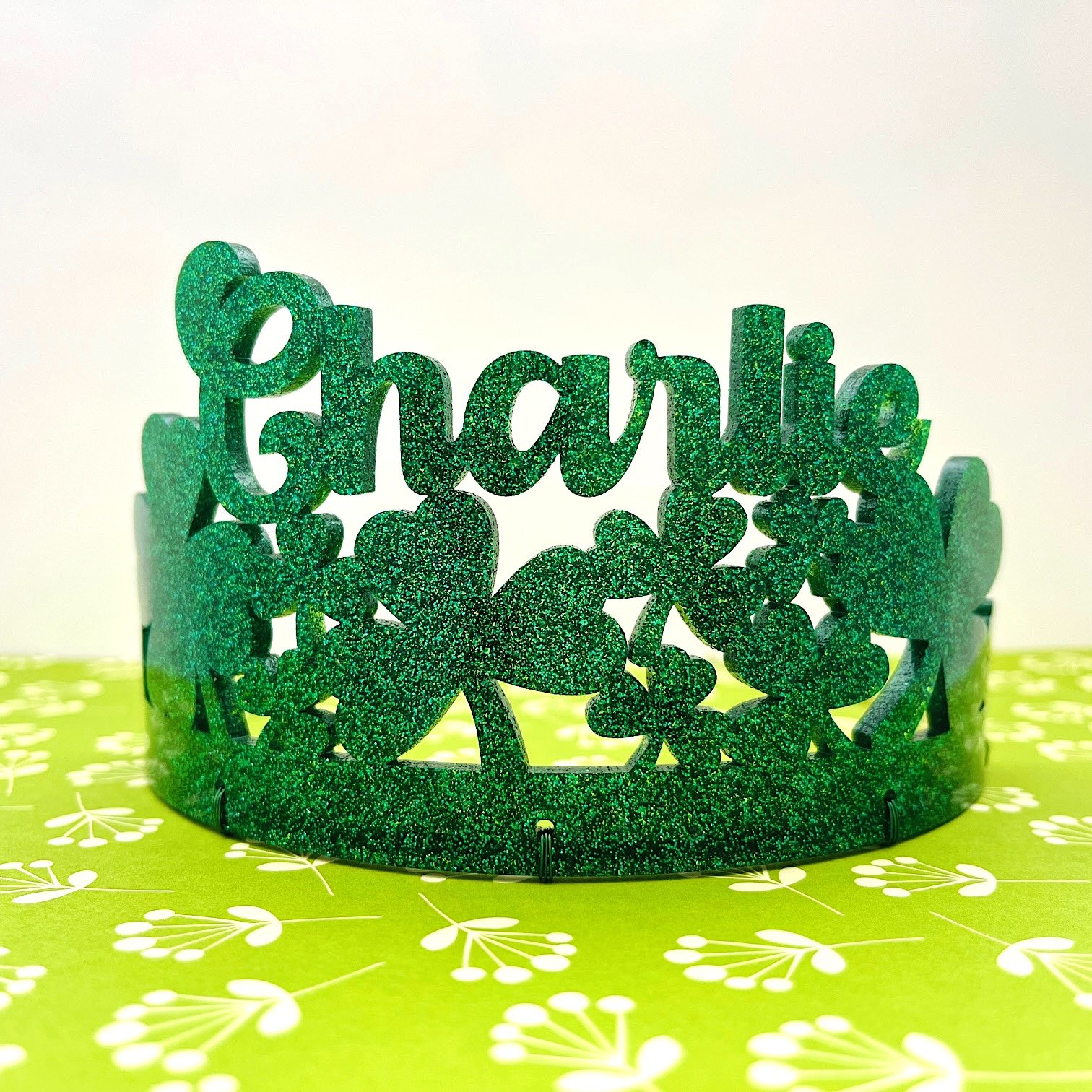 St. Patrick's Day crown custom name