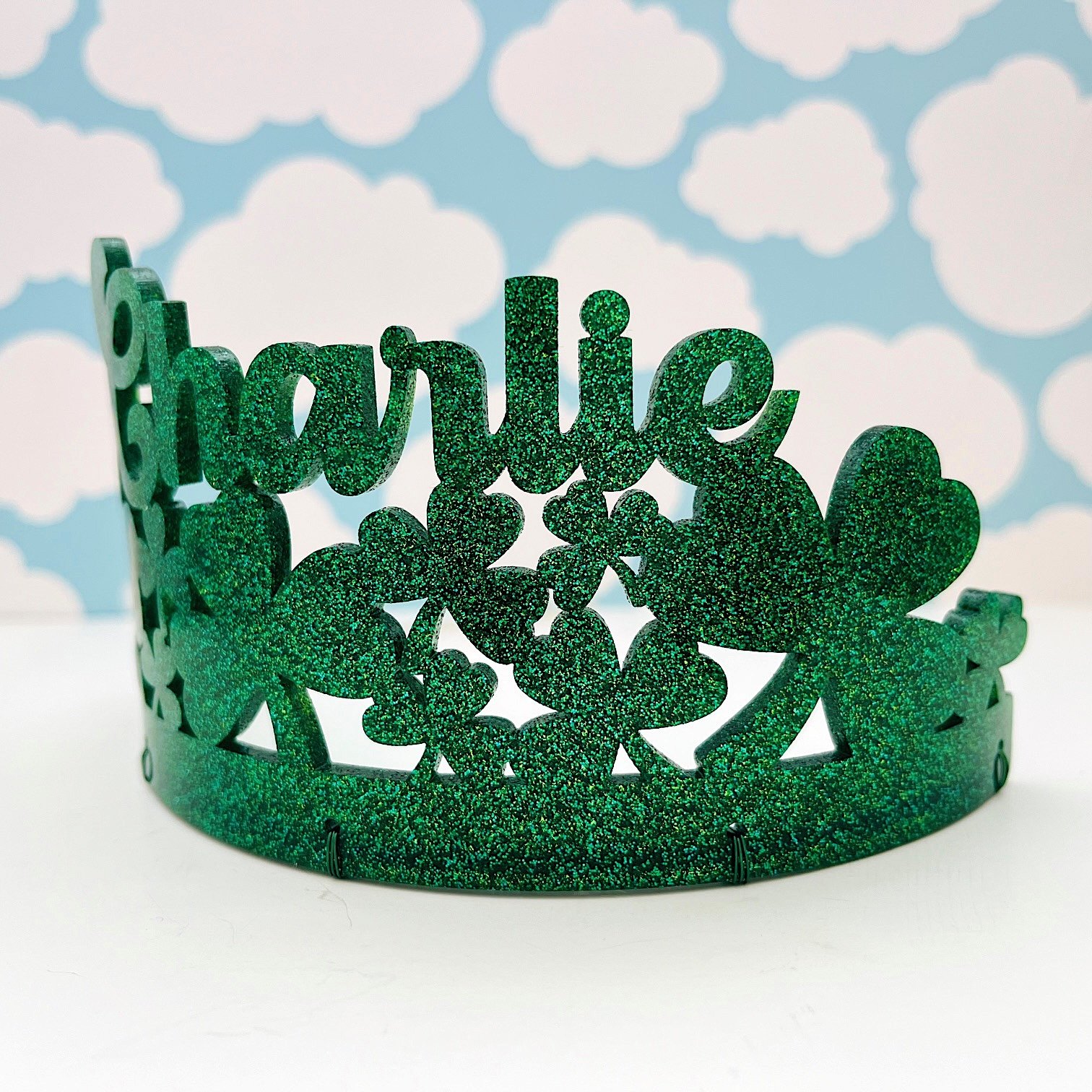 custom name saint patrick tiara