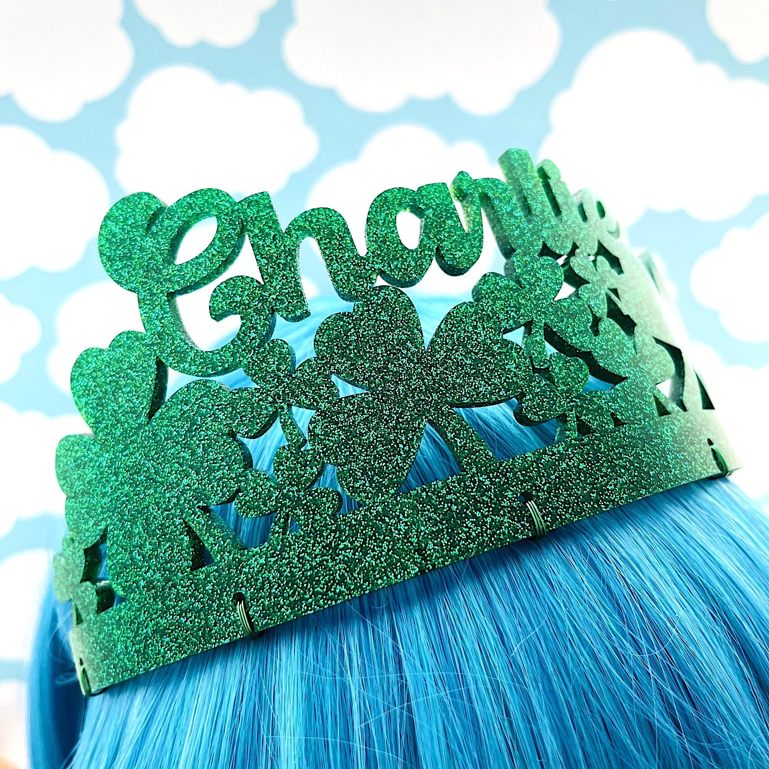 shamrock crown with name