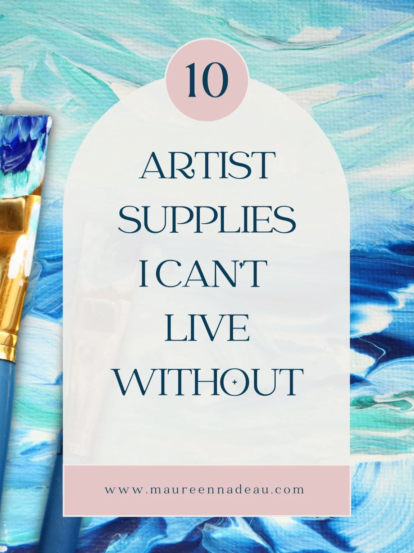 I&rsquo;ve been getting a lot of questions lately about the supplies I use so I thought I&rsquo;d share my top 10

PAPER
1. Arches Cold Pressed Watercolor 

2. Canson Mixed media paper pad 
11x17 

PAINTs
3.Golden acrylics (fluid &amp; reg body)
4.Go