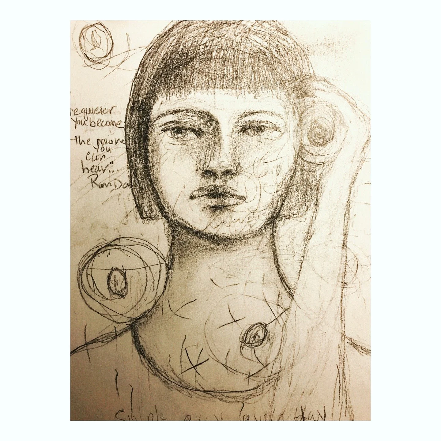 I am still trying to hone in on my word of the year for now, how about you? She's from a while back but very much expresses me right now. I feel this quote has something to do with it. The quieter you become the more you can hear~Ram Das #wintering #