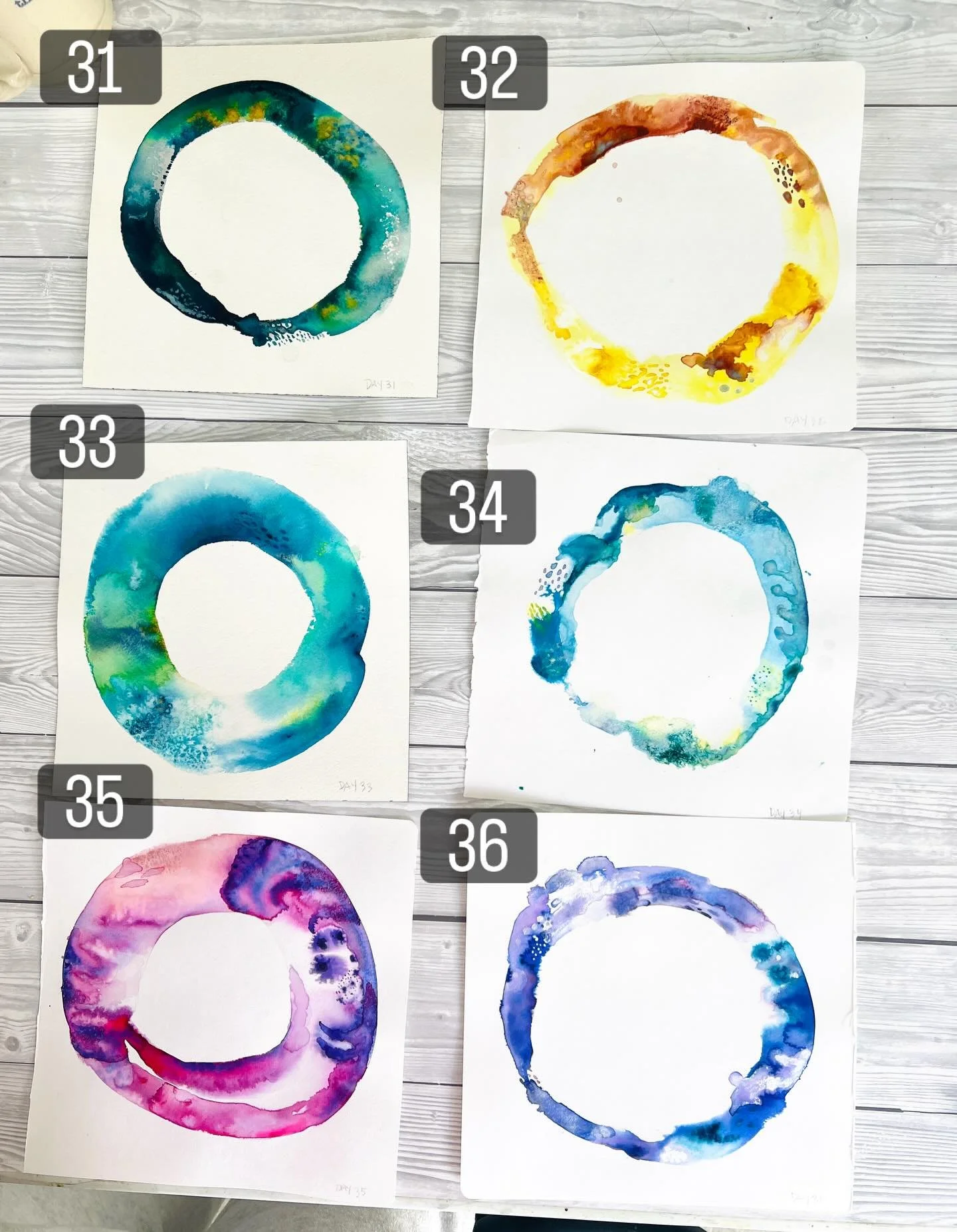 Day 31-36/100days of painting 

Been a bit behind on posting as I&rsquo;m planning my beautiful on line 
Spring class coming soon! 
REBIRTH 💚

Details in my link in bio 

#artasmeditation #paintingmeditation #creativeplay #watercolor #the100dayproje