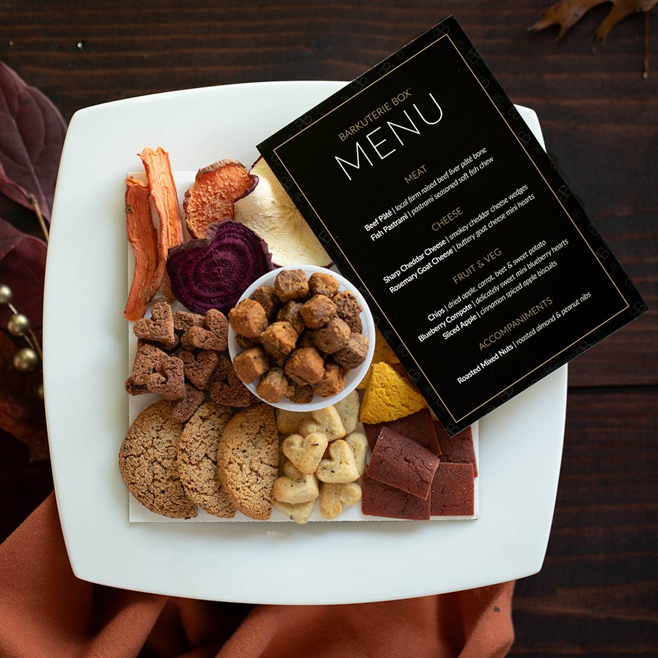 Shop our signature dog charcuterie boxes