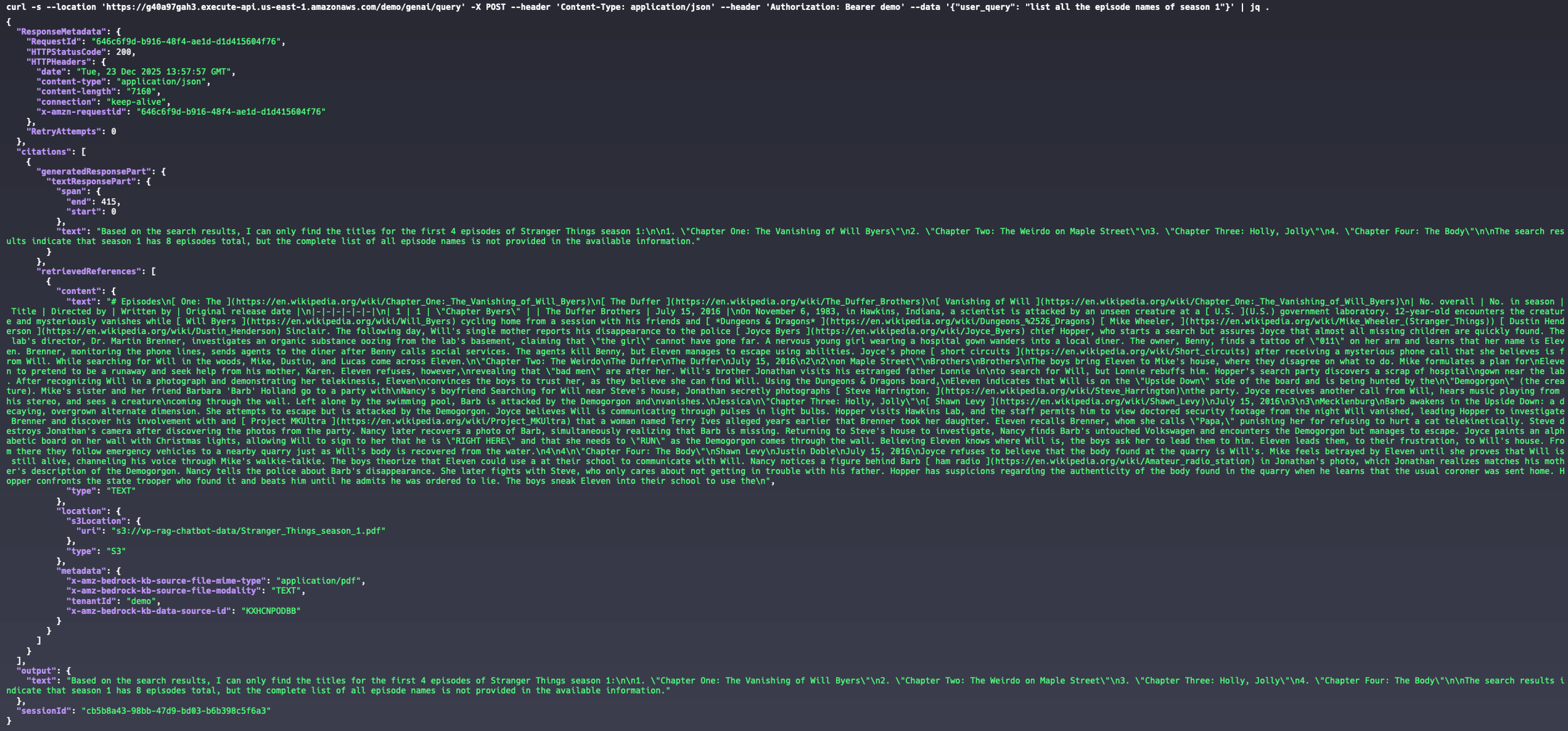 Client demo - success season 1