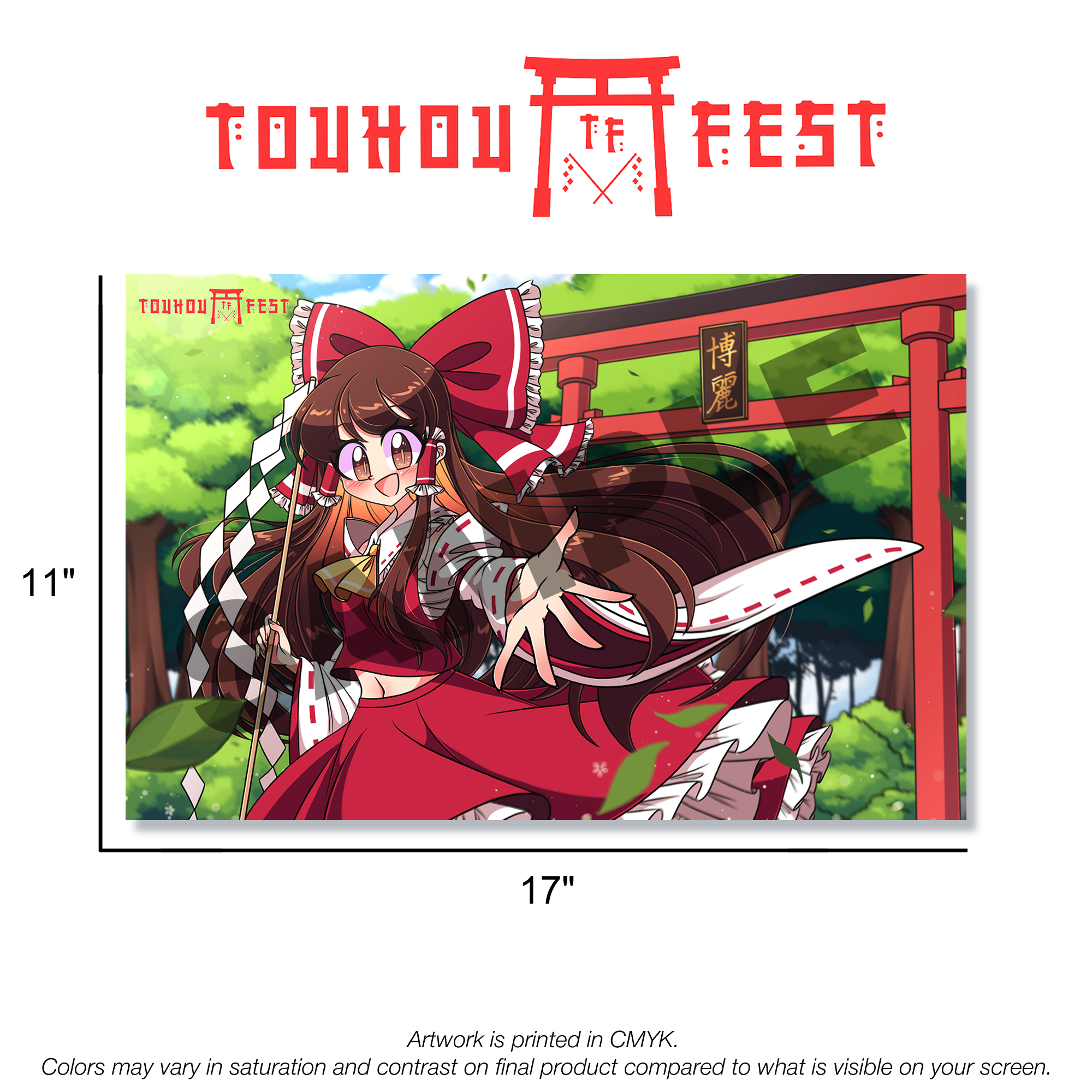TouhouFest Reimu Poster