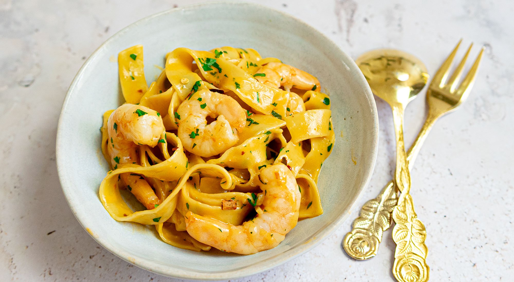 Cremige Garnelen Pasta — schmaeck