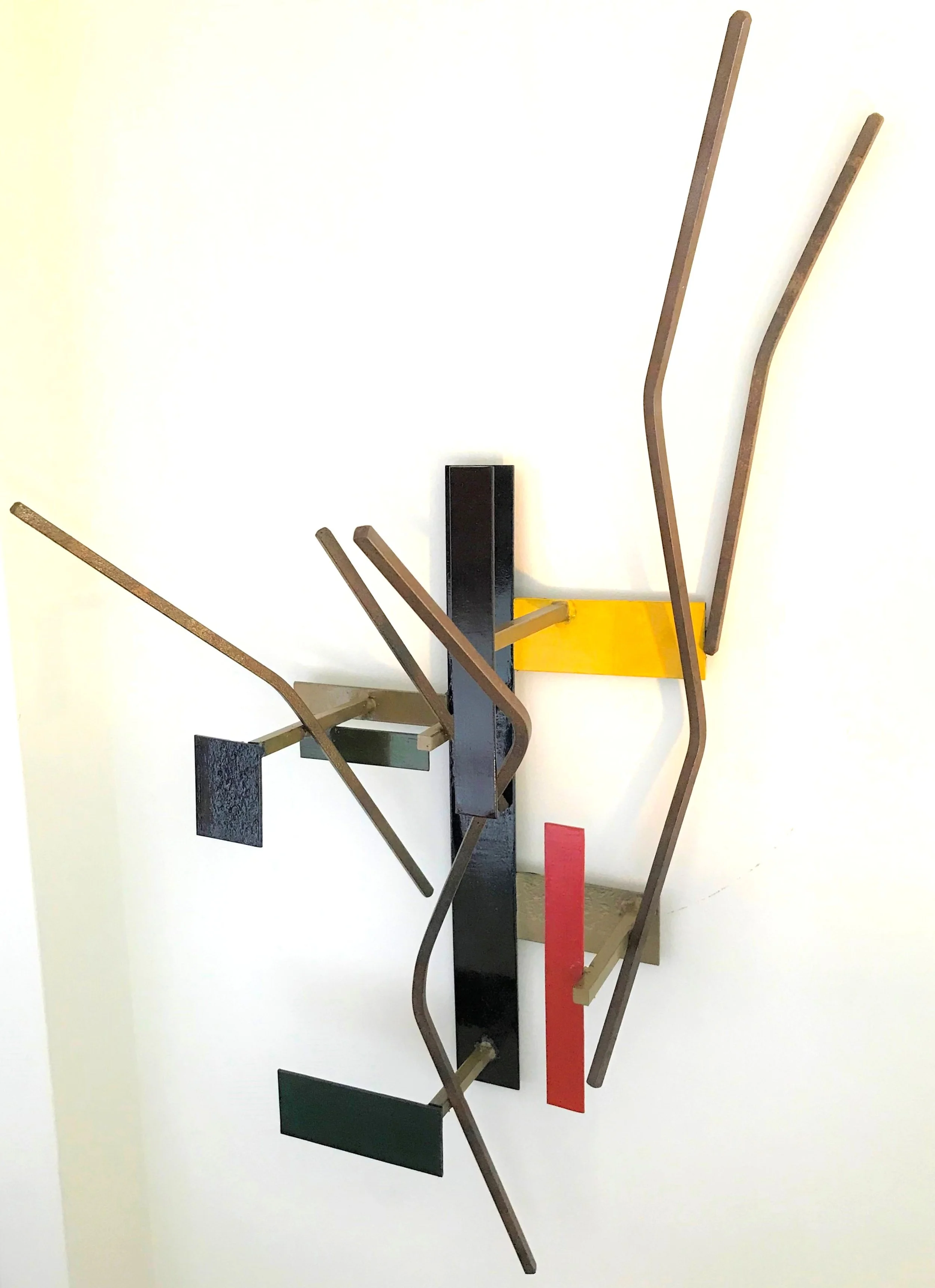 Upstream, 2019, 47x82x30cm, painted reclaimed steel