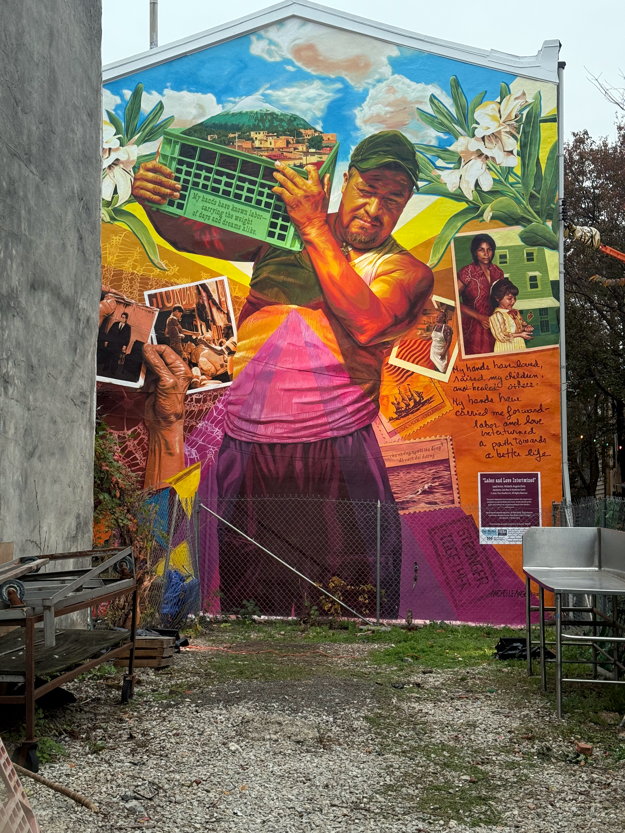 Labor and Love Intertwined, Michelle Angela Ortiz, Our Market & Mural Arts Philadelphia, 2025