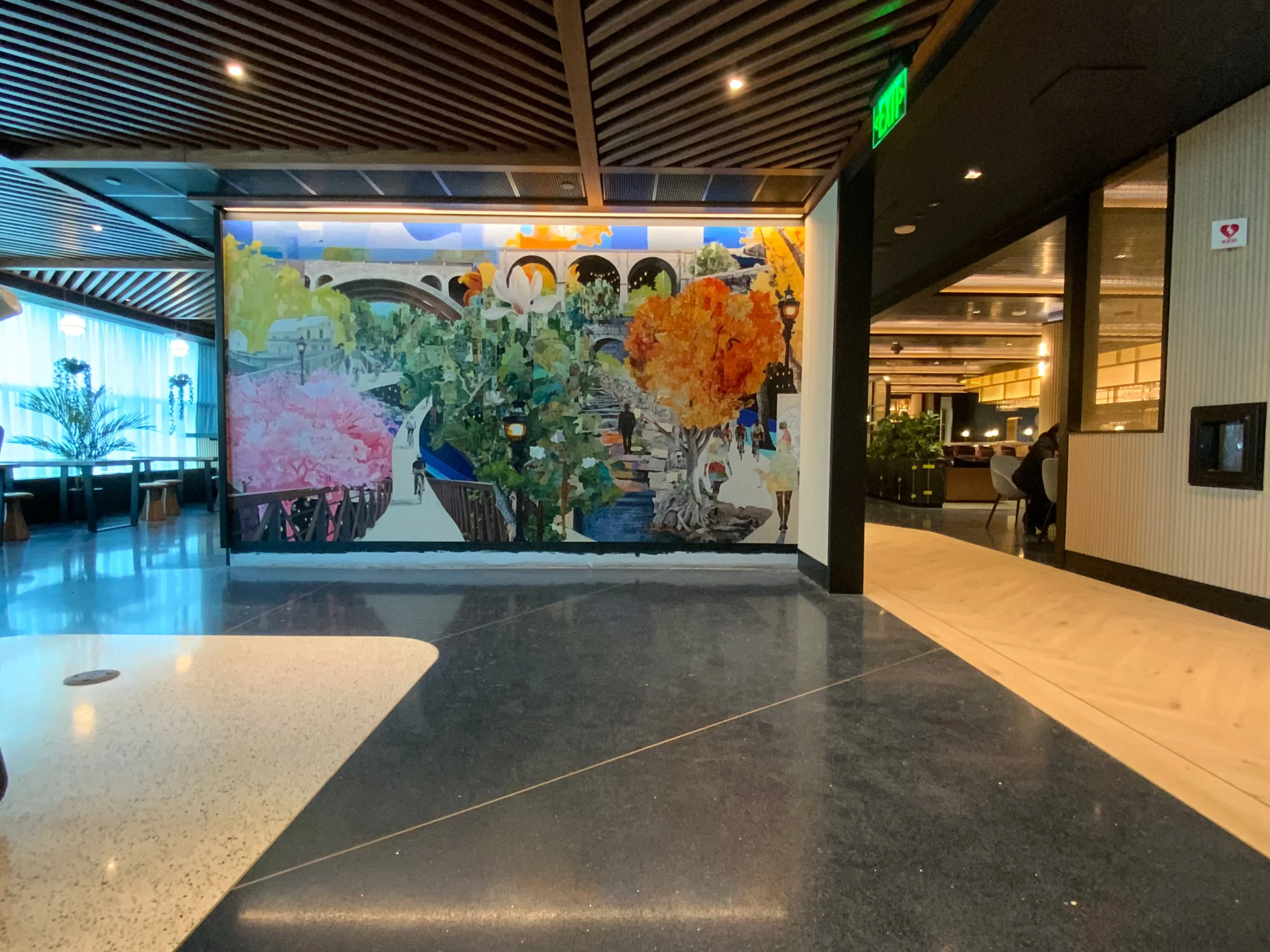 Portals and Pathways, James Burns, PHL Chase Sapphire Lounge, 2025