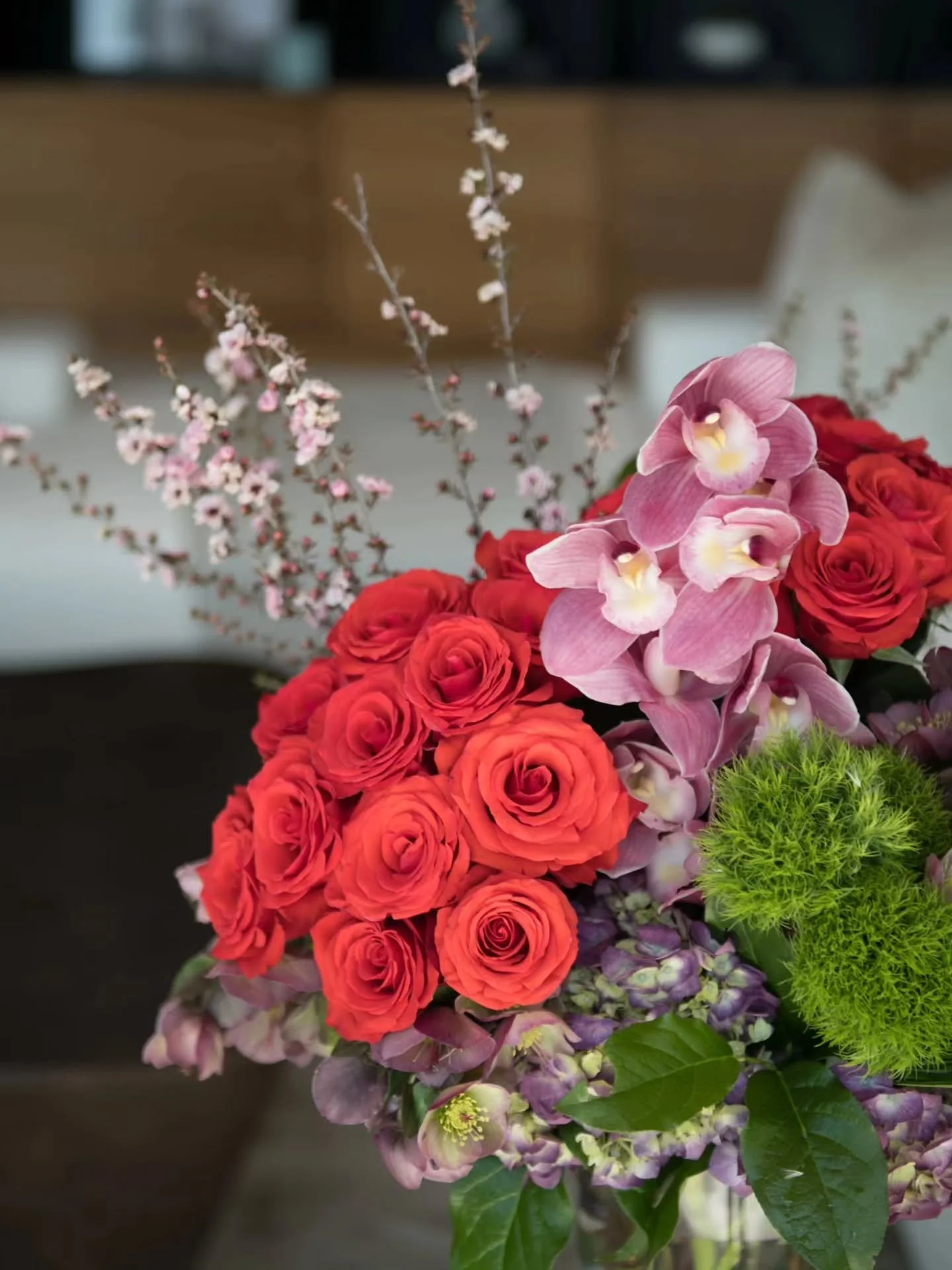 Our raffle winner gets a GORGEOUS little floral arrangement from @js_flowerstx, along with chocolates, wine, and other goodies! 

If you missed ordering flowers for Valentine's Day, no problem! Ordering AFTER is even more original! Shop local and get