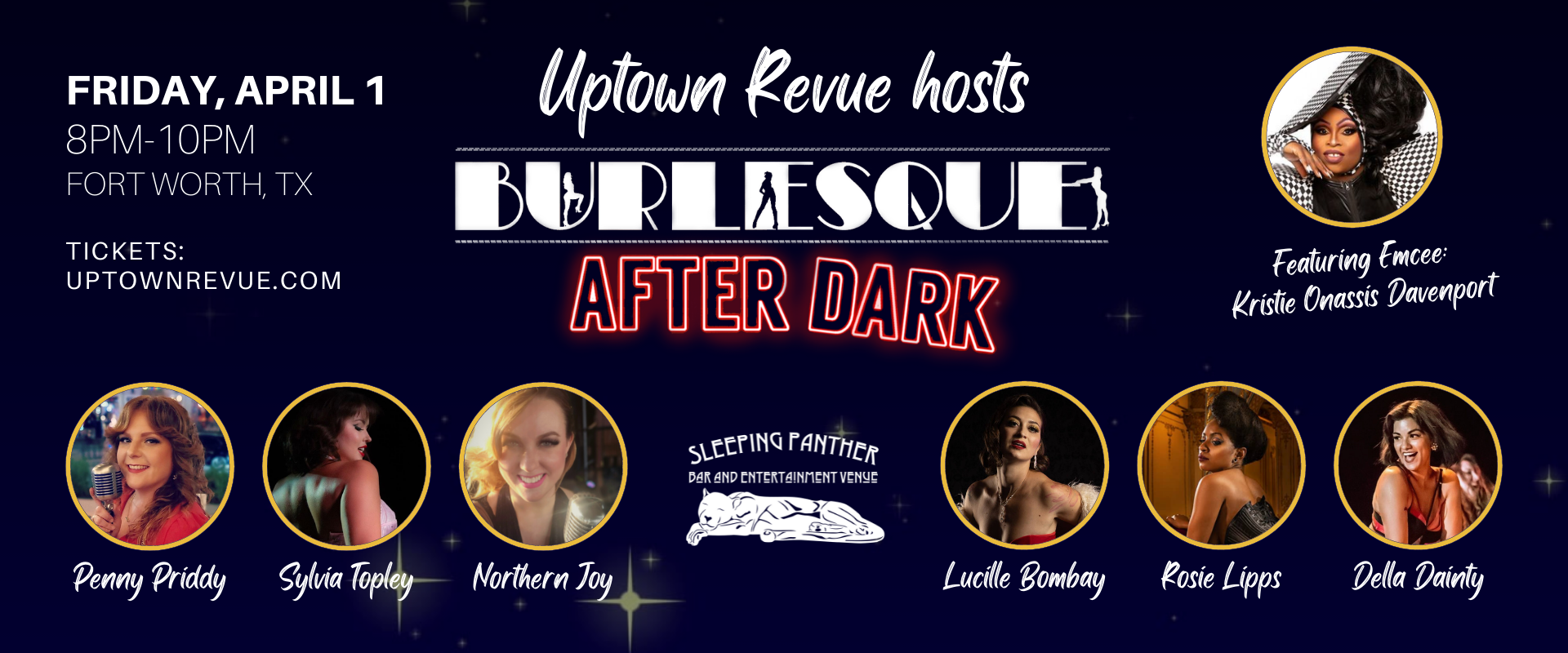 Event Poster for Uptown Revue Burlesque After Dark