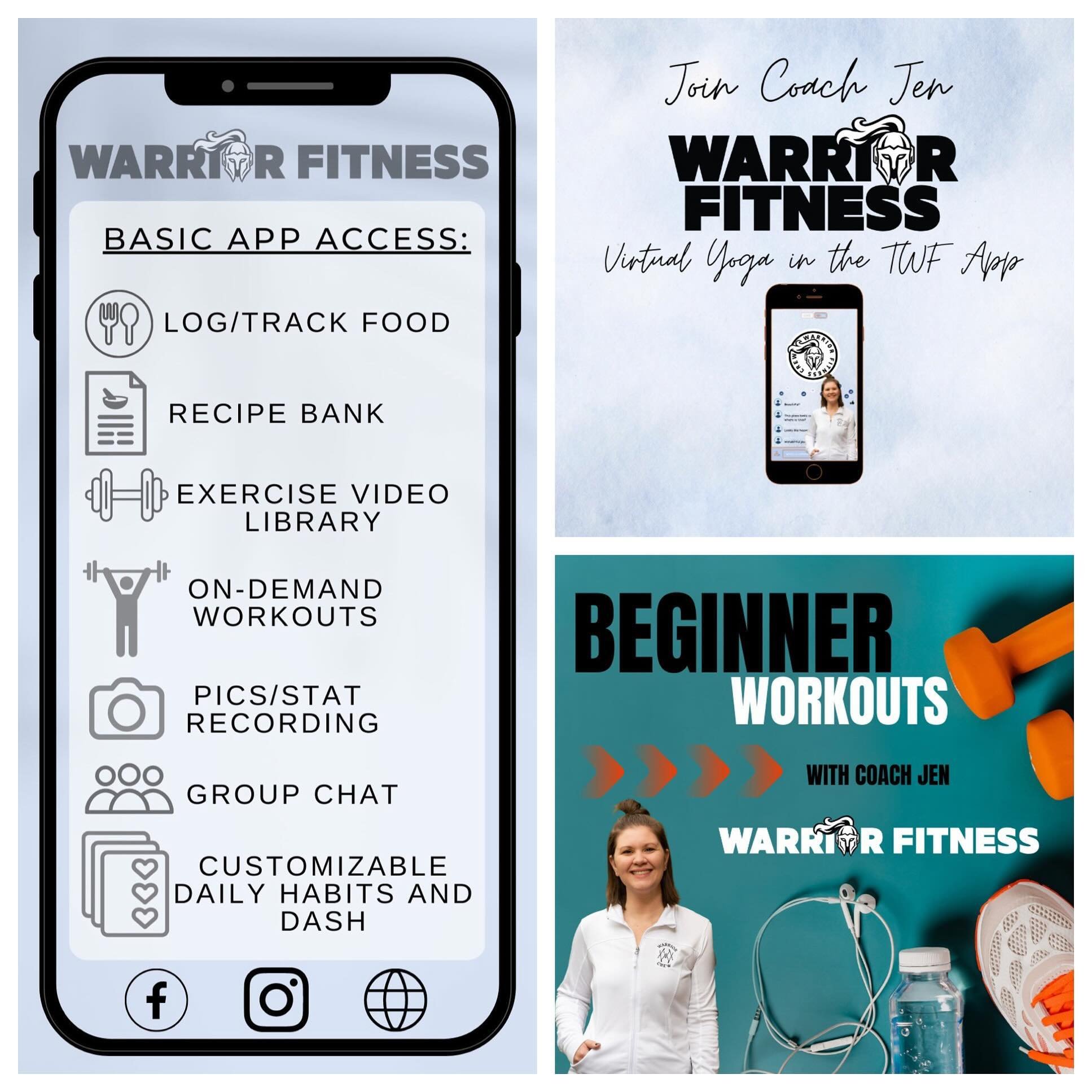 Work with me in the Team Warrior Fitness app! Sign up for basic access (only $9.99/mo!) and you get so many awesome features! 
This is partly how I work with my 1-on-1 clients as well. So, if you&rsquo;re looking for that 1-stop-shop for health/welln