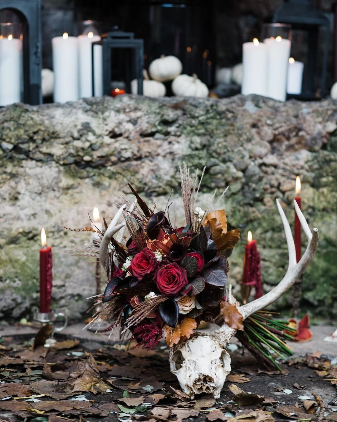 First ❄️snow❄️ tonight?! We recommend lighting ALL the candles 🕯🕯🕯 &amp; getting super cozy w/ your deer skullz 💀