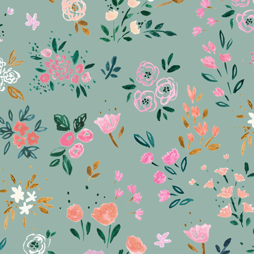 Darlene Ditsy Floral sage