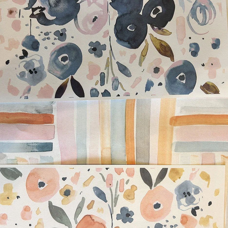 floral watercolor painting