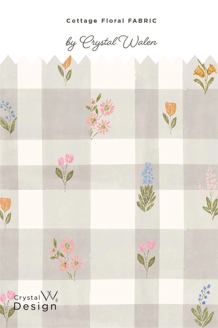 Heirloom Floral Plaid Gray