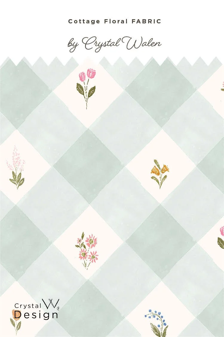 Heirloom Floral Harlequin Plaid