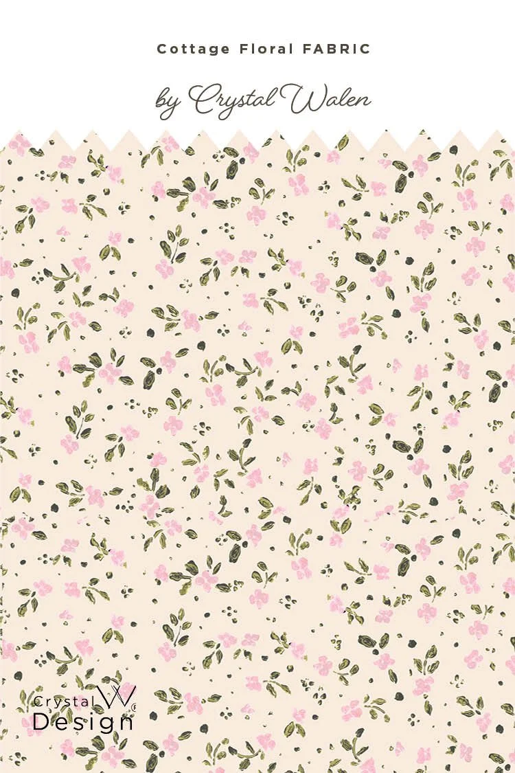 Brittany Ditsy Calico cream pink
