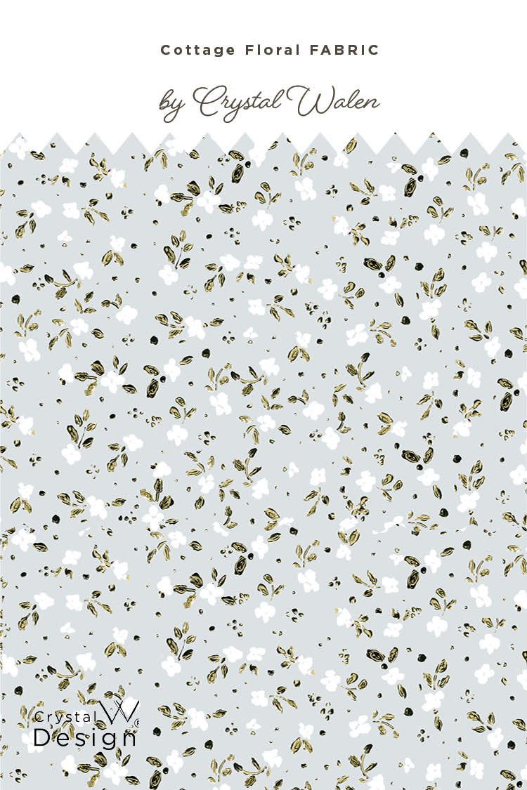 Brittany Ditsy Calico sky blue