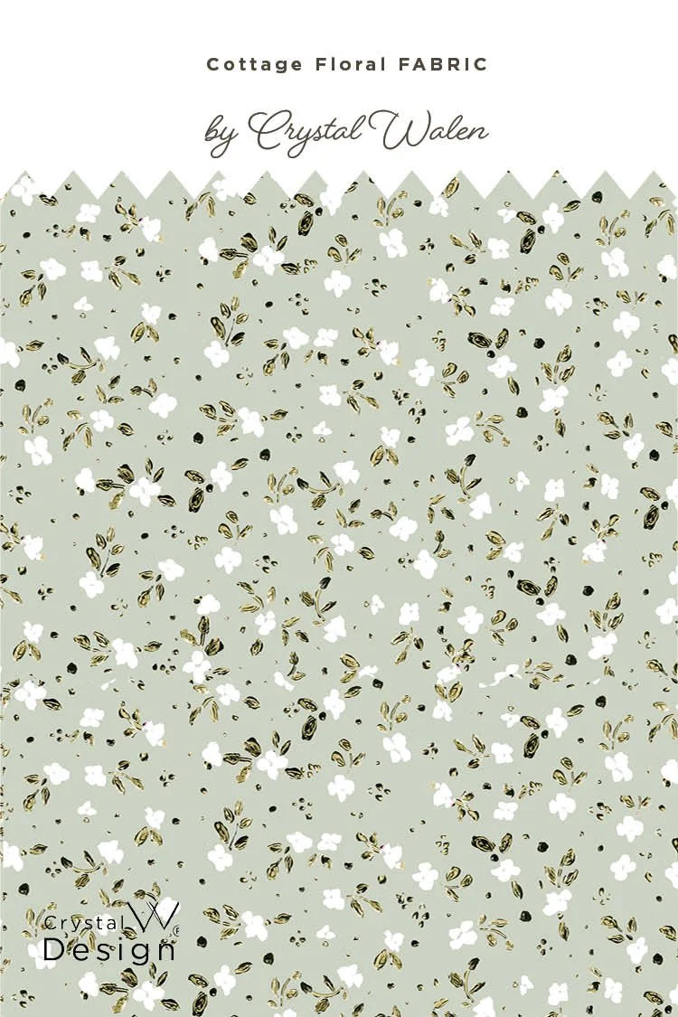 Brittany Ditsy Calico sage