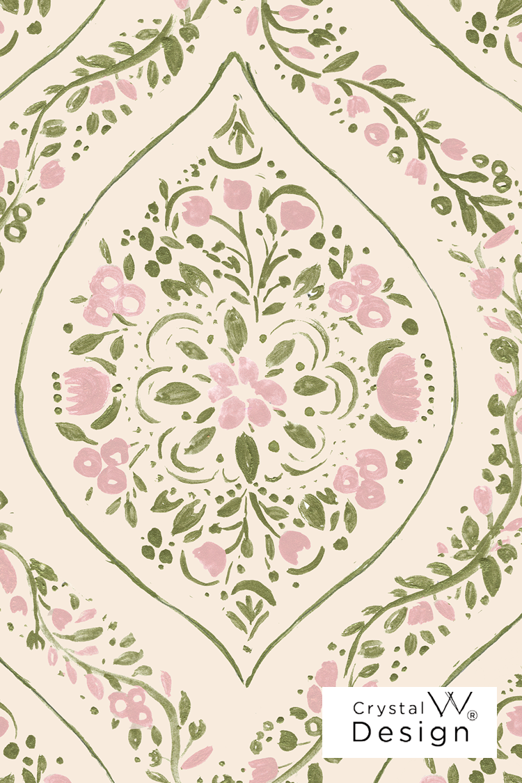 Fleurette Pink cream